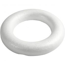 Anneaux avec dos plat, dim. 30 cm, ép. 40 mm, blanc, 1 pièce [HOB-54350]