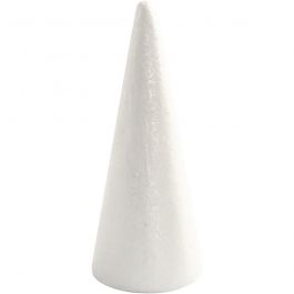 Kegel, H 19,5 cm, D 7 cm, Weiß, 1 Stk [HOB-54362]