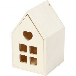 Maison avec tiroir, H : 10,8 cm, P: 6,8 cm, L : 6,8 cm, 1 pièce [HOB-54441]