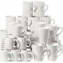 Tasse, H : 7-10 cm, blanc, 48 pièces/ 1 Pq. [HOB-55601]