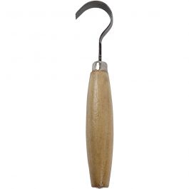 Gouge coudée, L : 16 cm, L : 1,3 cm, d 3 cm, 1 pièce [HOB-55711]
