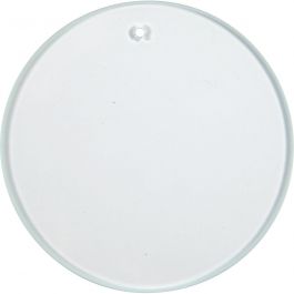Plaques de verre, rond, d 7 cm, ép. 3 mm, 10 pièces/ 1 Pq. [HOB-55802]