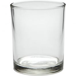 Teelichtglas, H 8,3 cm, D 6,9 cm, 240 ml, 12 Stk/ 1 Pck [HOB-55826]
