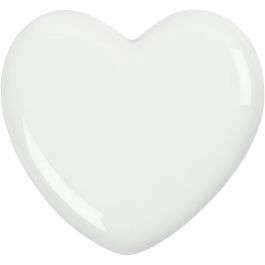 Coeur, dim. 6,5x6,5 cm, ép. 10 mm, blanc, 1 pièce [HOB-558500]