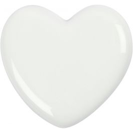 Coeur, blanc, dim. 6,5x6,5 cm, ép. 10 mm, 20 pièce/ 1 boîte [HOB-55850]