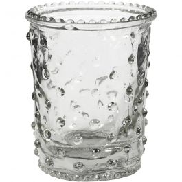 Bougeoir pour bougies chauffe-plat, H : 7,8 cm, d 6,4 cm, 100 ml, 6 pièces/ 1 Pq. [HOB-55870]