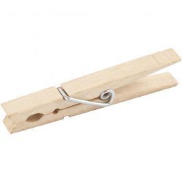 Pinces à linge, L : 80 mm, L : 10 mm, 10 pièces/ 1 Pq. [HOB-561520]