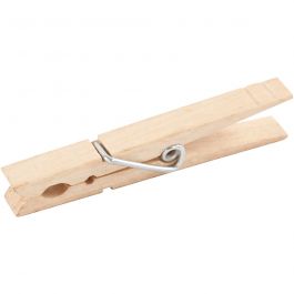 Pinces à linge, L : 80 mm, L : 10 mm, 150 pièces/ 1 Pq. [HOB-56152]