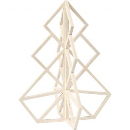 Sapin de Noël, H : 40 cm, L : 32 cm, 1 pièce [HOB-56174]