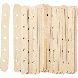 Bâtonnets de construction, L : 15 cm, L : 1,8 cm, diamètre intérieur 4 mm, 20 pièces/ 1 Pq. [HOB-563030]