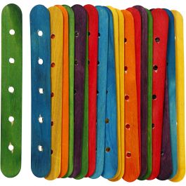 Bâtonnets de construction, L : 15 cm, L : 1,8 cm, diamètre intérieur 4 mm, ass. de couleurs, 20 ass./ 1 Pq. [HOB-563050]