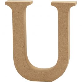Lettre, U, H : 13 cm, ép. 2 cm, 1 pièce [HOB-56330]