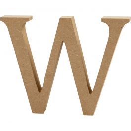 Lettre, W, H : 13 cm, ép. 2 cm, 1 pièce [HOB-56332]