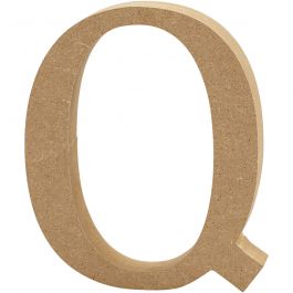 Lettre, Q, H : 8 cm, ép. 1,5 cm, 1 pièce [HOB-56376]