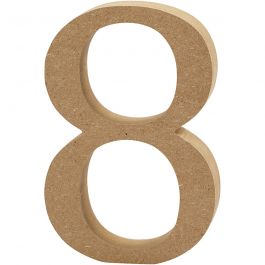 Chiffre, 8, H : 8 cm, ép. 1,5 cm, 1 pièce [HOB-56399]