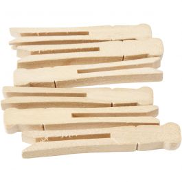 Pinces à linge, L : 9,5 cm, L : 1,4 cm, 100 pièces/ 1 Pq. [HOB-564452]