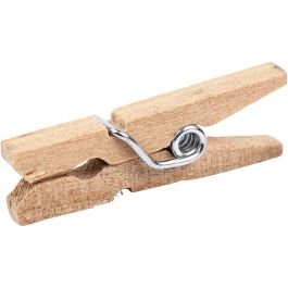 Pinces à linge, L : 25 mm, L : 3 mm, 30 pièces/ 1 Pq. [HOB-564511]