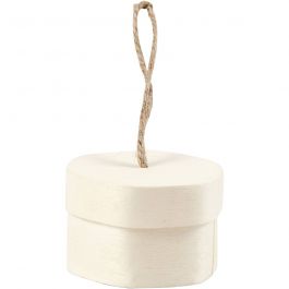 Holzspan-Dose, H 3 cm, D 4,5 cm, 3 Stk/ 1 Pck [HOB-56562]