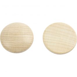 Boutons en bois, d 30 mm, ép. 6 mm, 150 pièces/ 1 Pq. [HOB-56654]