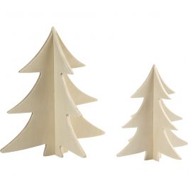 3D Weihnachtsbaum, H 13+18 cm, 2 Stk/ 1 Pck [HOB-56712]