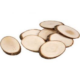 Disques en bois, env. 11x7,5 cm, ép. 8 mm, 12pièces [HOB567891]