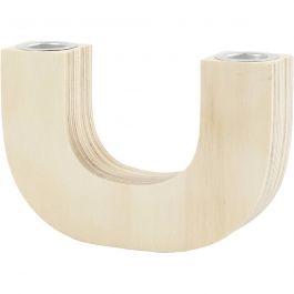 Bougeoir, H: 10 cm, P: 3,2 cm, L: 15 cm, 1 pièce [HOB-56919]
