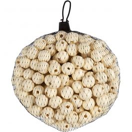 Perle en bois, d 20 mm, diamètre intérieur 4 mm, 200 pièces/ 1 Pq. [HOB-57061]