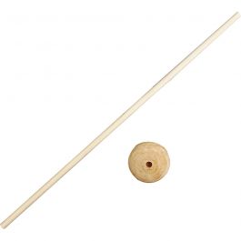 Supports en bois, H : 30 cm, d 4 cm, diamètre intérieur 6 mm, 10 set/ 1 Pq. [HOB-576521]