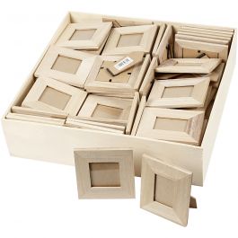 Aufstellrahmen aus Holz, Größe 10x10+9x11 cm, 80 Stk/ 1 Pck [HOB-57773]