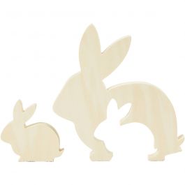 Figurine 2 en 1, H : 5+10,5 cm, P: 1,2 cm, L : 5+10 cm, 1 set [HOB-57900]