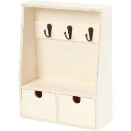 Coffre à clés, H : 28,5 cm, P: 5-8 cm, L : 22 cm, 1 pièce [HOB-57948]