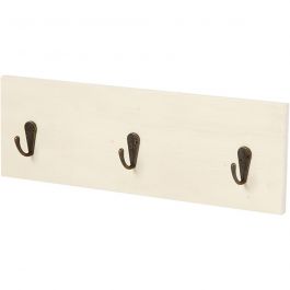 Porte-manteaux, H : 10 cm, P: 1,2 cm, L : 30 cm, 1 pièce [HOB-57953]