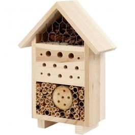 Hôtel à insectes, H : 26,1 cm, P: 9,2 cm, L : 18,4 cm, 1 pièce [HOB-57954]