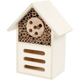 Hôtel à insectes, H : 18 cm, P: 9 cm, L : 14 cm, 1 pièce [HOB-57963]