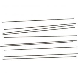 Tiges en métal, L : 20 cm, d 2 mm, 10 pièces/ 1 Pq. [HOB-58026]