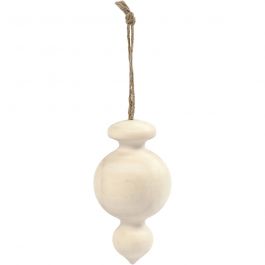 Christbaumkugel, H 7,5 cm, D 4 cm, 1 Stk [HOB-58057]