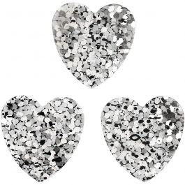 Paillettes, dim. 15 mm, argent, 10 gr/ 1 Pq. [HOB-589018]