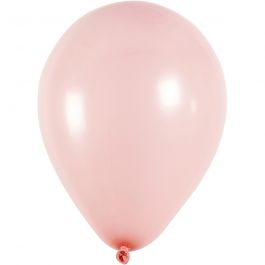 Ballons, rond, d 23 cm, rose clair, 10 pièces/ 1 Pq. [HOB-59162]