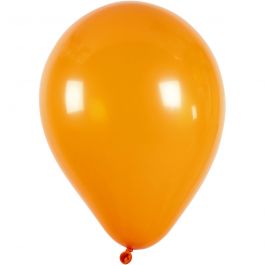Ballons, rond, d 23 cm, orange, 10 pièces/ 1 Pq. [HOB-59169]