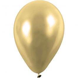 Ballons, rund, D 23 cm, Gold, 8 Stk/ 1 Pck [HOB-59171]
