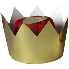Königinnenkrone, H 7 cm, D 9 cm, Gold, 1 Stk [HOB-59230]