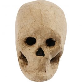 Pappmaché-Schädel, H 10 cm, 1 Stk [HOB-592572]
