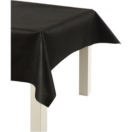 Nappe en Similicuir, L : 125 cm, 70 gr, noir, 10 m/ 1 rouleau [HOB-594002]