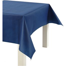 Nappe en Similicuir, L : 125 cm, 70 gr, bleu foncé, 10 m/ 1 rouleau [HOB-594004]