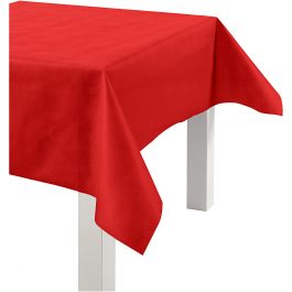 Nappe en Similicuir, L : 125 cm, 70 gr, rouge, 10 m/ 1 rouleau [HOB-594013]