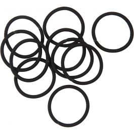 Haargummi, D 45 mm, Schwarz, 10 Stk/ 1 Pck [HOB-600985]