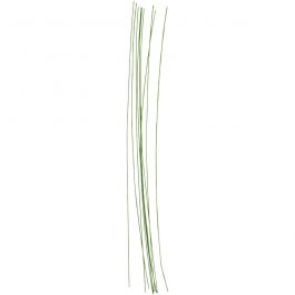 Fil métallique fleuriste, L : 30 cm, d 0,6 mm, vert, 20 pièces/ 1 Pq. [HOB-610350]