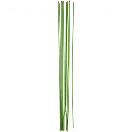 Fil métallique fleuriste, L : 30 cm, d 2 mm, vert, 20 pièces/ 1 Pq. [HOB-610351]