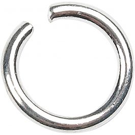 Biegering, Größe 7 mm, Dicke 1 mm, Versilbert, 400 Stk/ 1 Pck [HOB-61378]