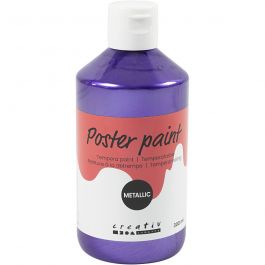 Peinture à la détrempe Métallisée, violet, 300 ml/ 1 Pq. [HOB-629844]